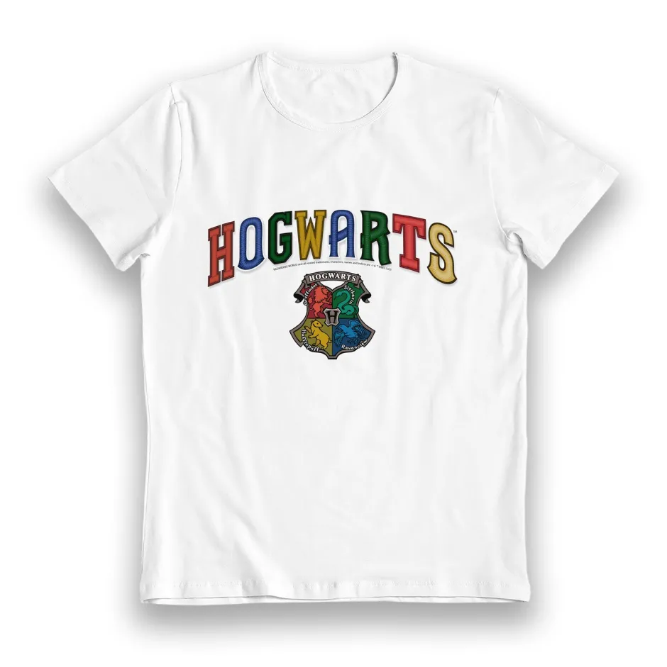 Harry Potter Hogwarts House Crest White Kids T-Shirt-Bioworld International Best Sale