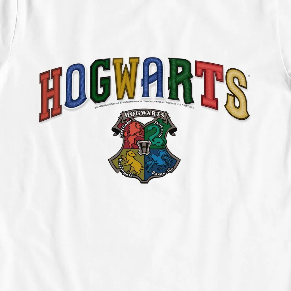 Harry Potter Hogwarts House Crest White Kids T-Shirt-Bioworld International Best Sale