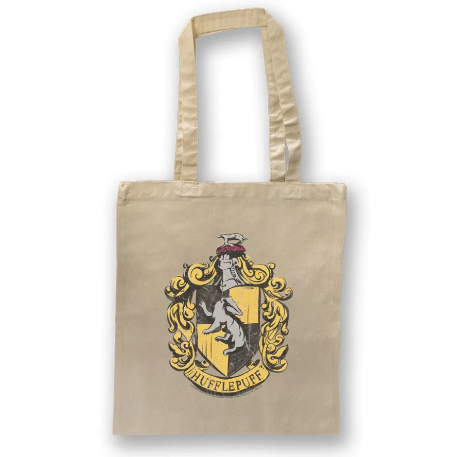 Harry Potter Hogwarts Hufflepuff Crest Tote Bag-Bioworld International Clearance