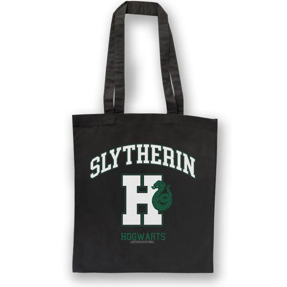 Harry Potter Hogwarts Slytherin Tote Bag-Bioworld International New