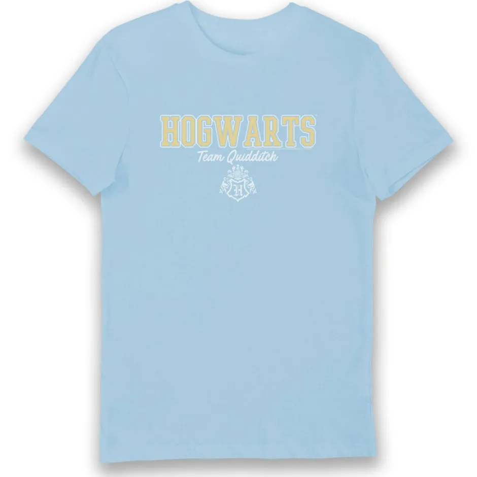 Harry Potter Hogwarts Team Quidditch Blue Adults T-Shirt-Bioworld International Best