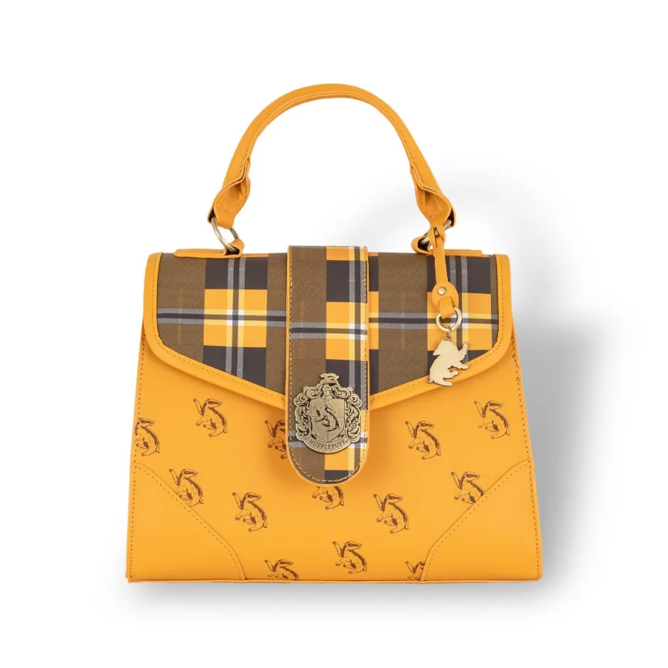 Harry Potter Hufflepuff Charm Premium House Handbag-Bioworld International Cheap