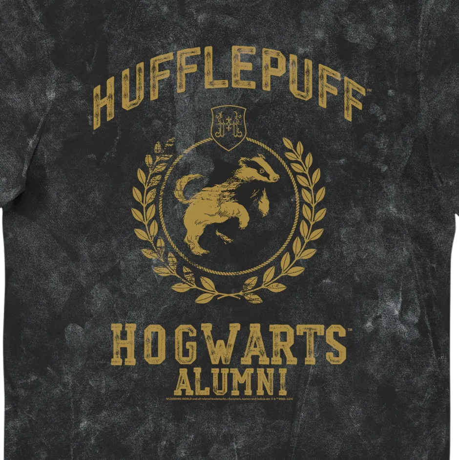 Harry Potter Hufflepuff Hogwarts Alumni Vintage Style Adults T-Shirt-Bioworld International Best
