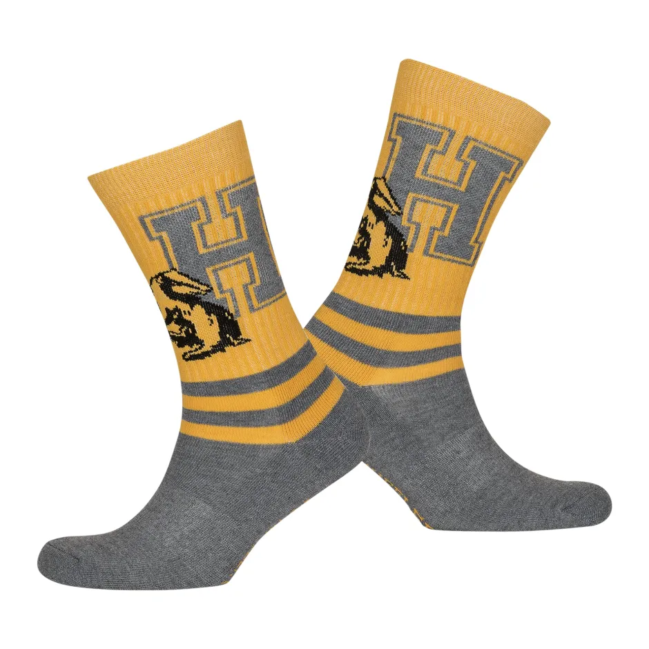 Harry Potter Hufflepuff Striped Adults Socks-Bioworld International Flash Sale