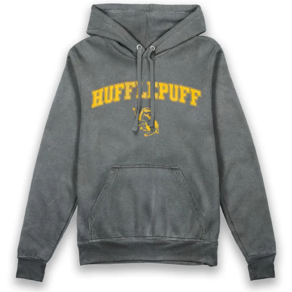 Harry Potter Hufflepuff Vintage Style Adults Hoodie-Bioworld International Hot