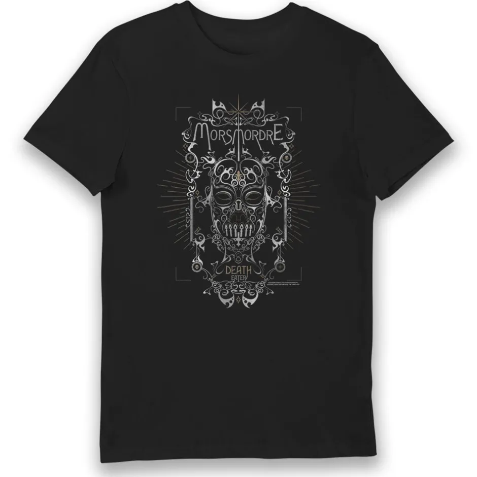 Harry Potter Morsmordre Death Eaters Mask Adults T-Shirt-Bioworld International Best Sale