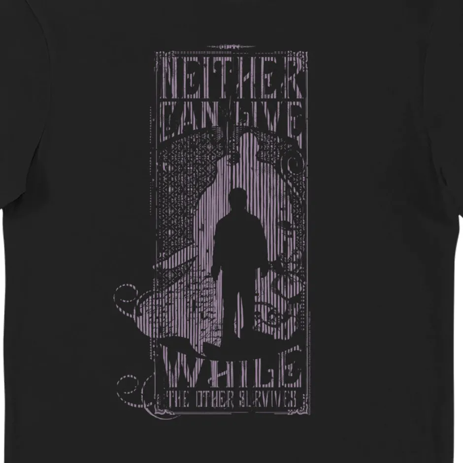 Harry Potter Neither Can Live While The Other Survives Adults T-Shirt-Bioworld International New