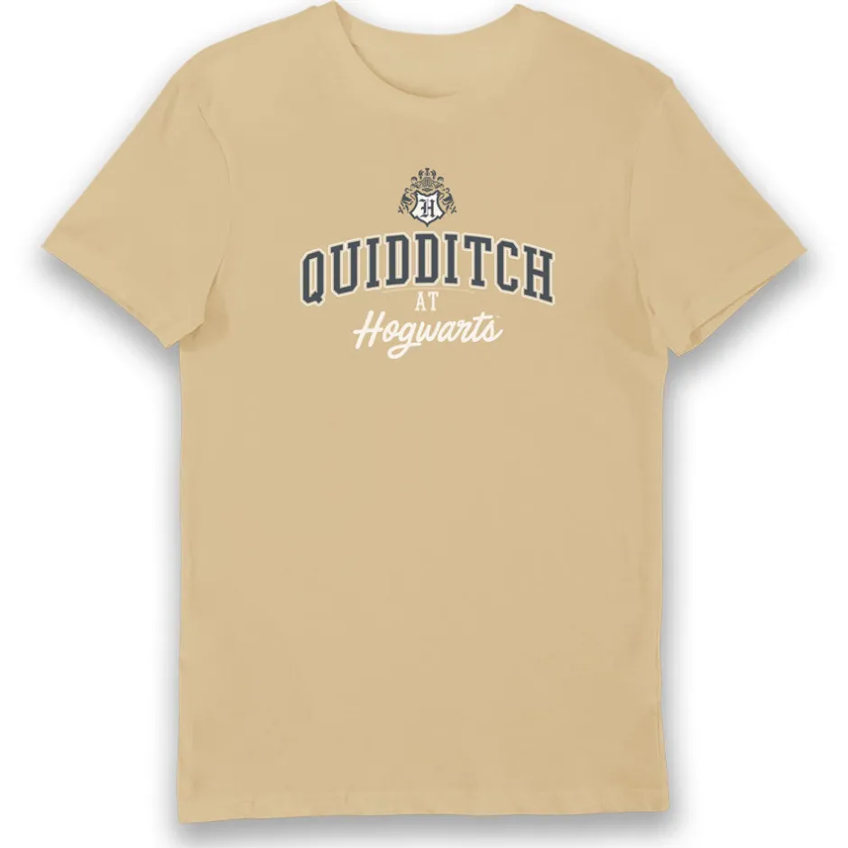 Harry Potter Quidditch at Hogwarts Sand Adults T-Shirt-Bioworld International Flash Sale