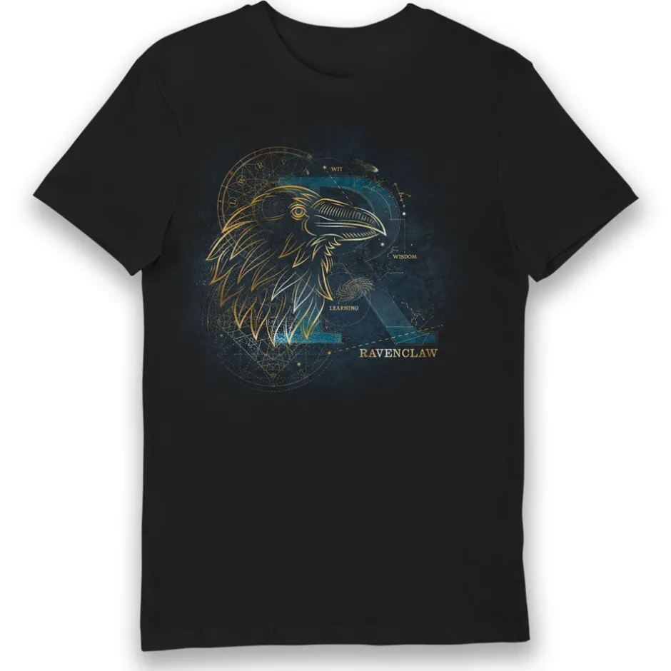 Harry Potter Ravenclaw House Glow in The Dark Adults T-Shirt Bulk Buy-Bioworld International Shop