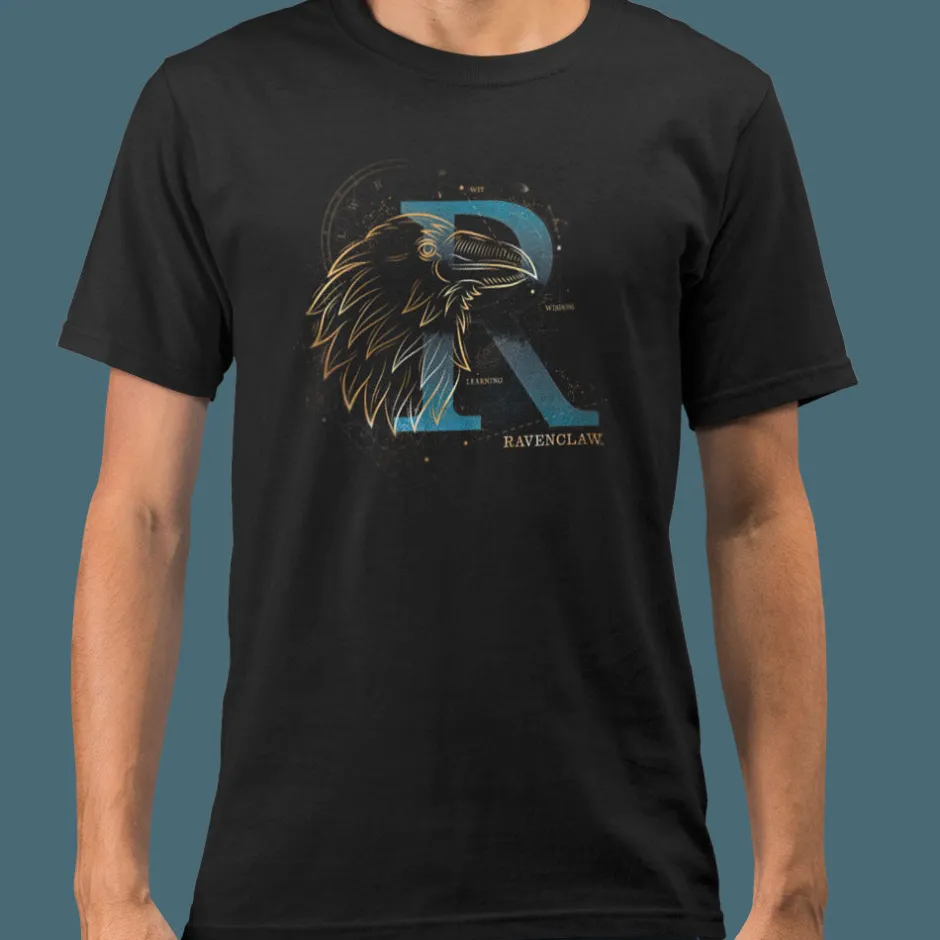 Harry Potter Ravenclaw House Glow in The Dark Adults T-Shirt Bulk Buy-Bioworld International Shop