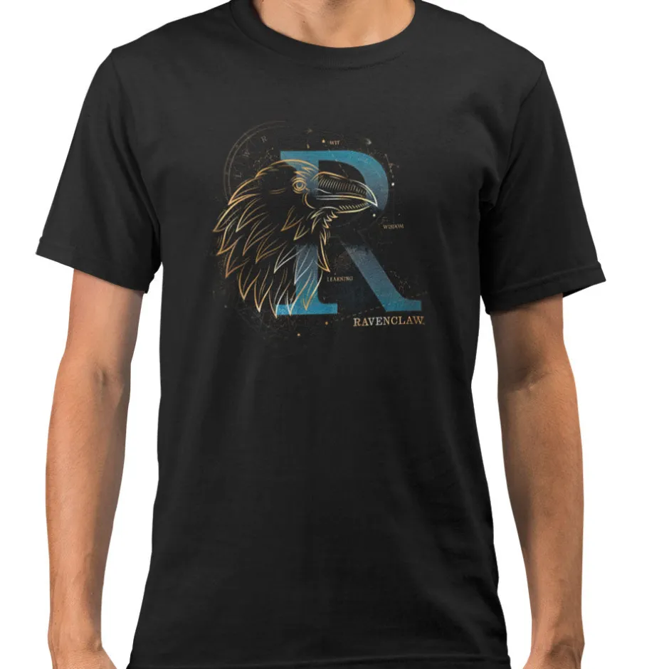 Harry Potter Ravenclaw House Glow in The Dark Adults T-Shirt Bulk Buy-Bioworld International Shop