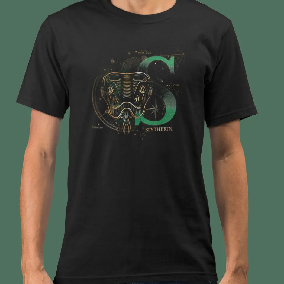 Harry Potter Slytherin House Glow in The Dark Adults T-Shirt Bulk Buy-Bioworld International Online