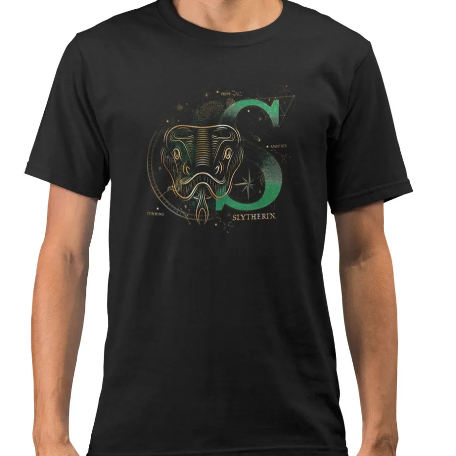Harry Potter Slytherin House Glow in The Dark Adults T-Shirt Bulk Buy-Bioworld International Online