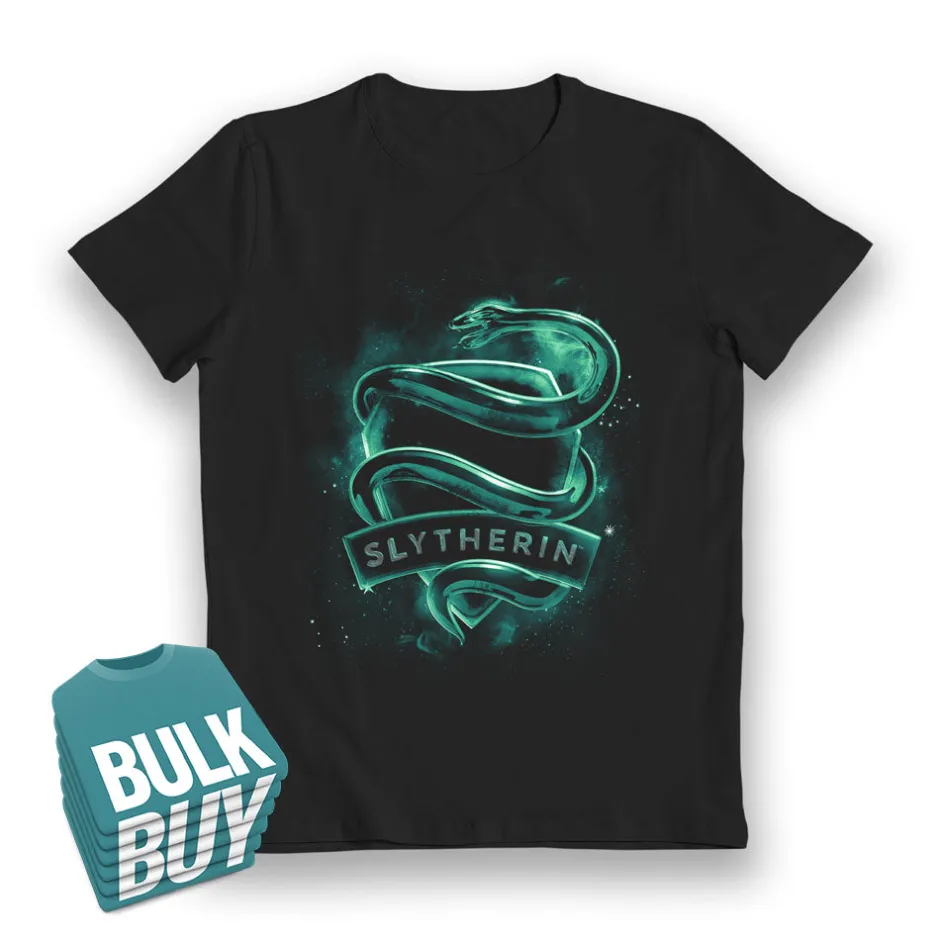 Harry Potter Slytherin House Glow in The Dark Kids T-Shirt Bulk Buy-Bioworld International Discount