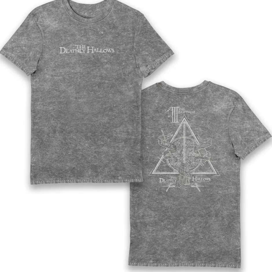 Harry Potter The Deathly Hallows Power Longing Humility Adults T-Shirt-Bioworld International Fashion