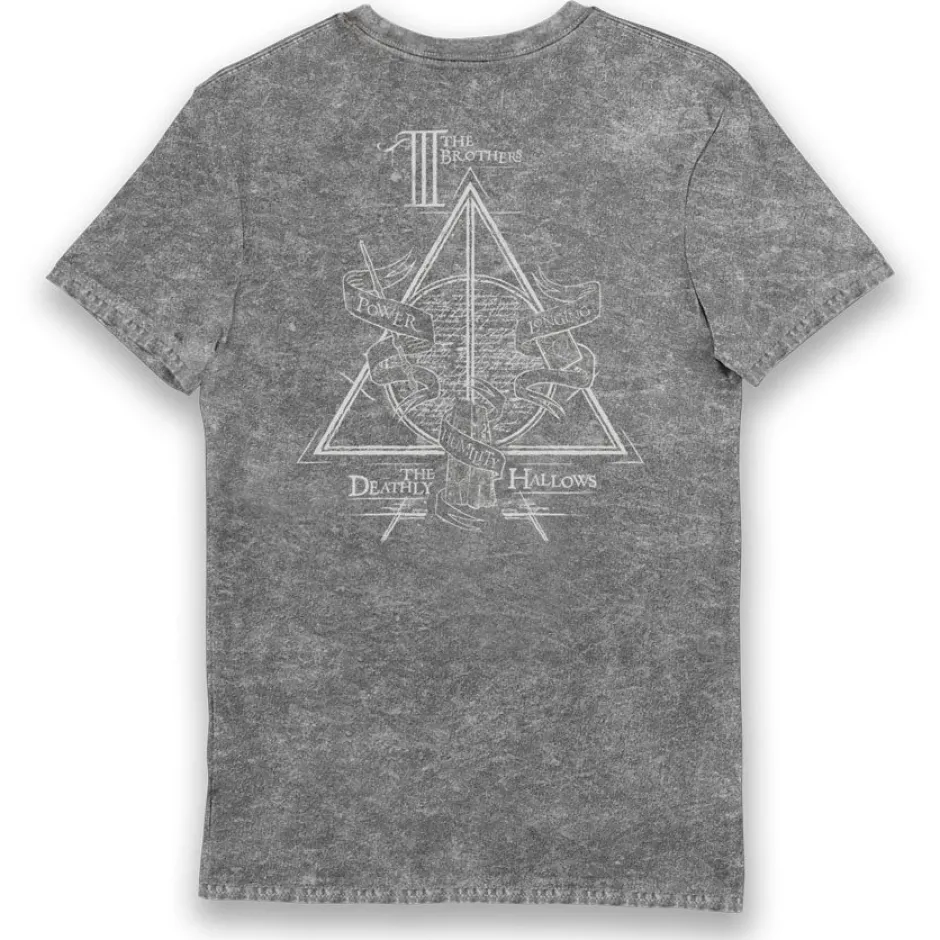 Harry Potter The Deathly Hallows Power Longing Humility Adults T-Shirt-Bioworld International Fashion
