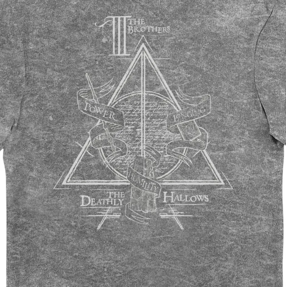 Harry Potter The Deathly Hallows Power Longing Humility Adults T-Shirt-Bioworld International Fashion
