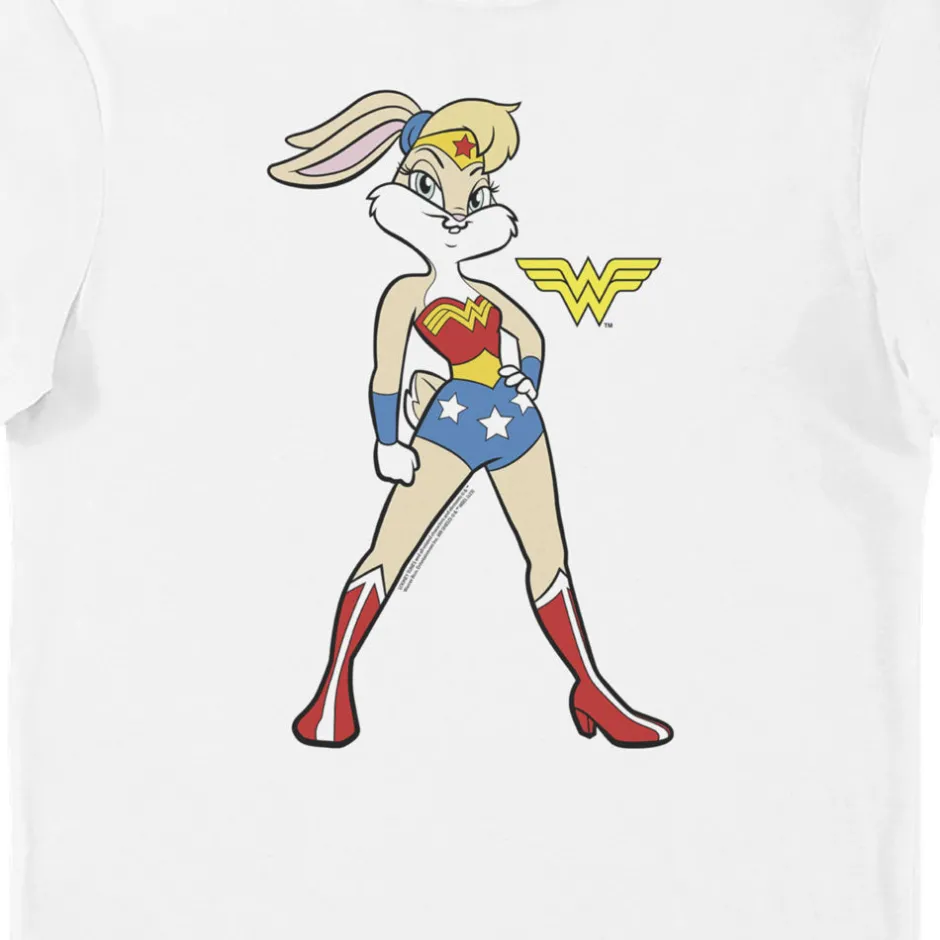 Looney Tunes & DC Comics Lola Bunny Wonder Woman Adults T-Shirt-Bioworld International Shop