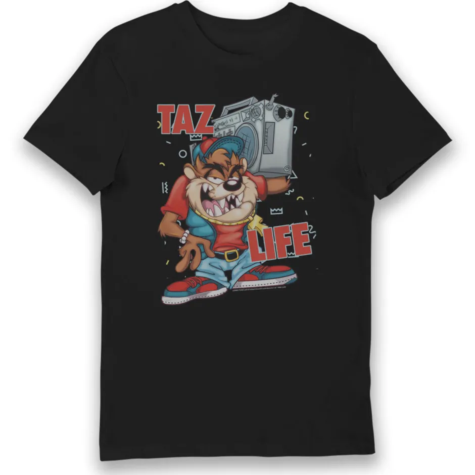 Looney Tunes Taz Life Adults T-Shirt-Bioworld International Discount