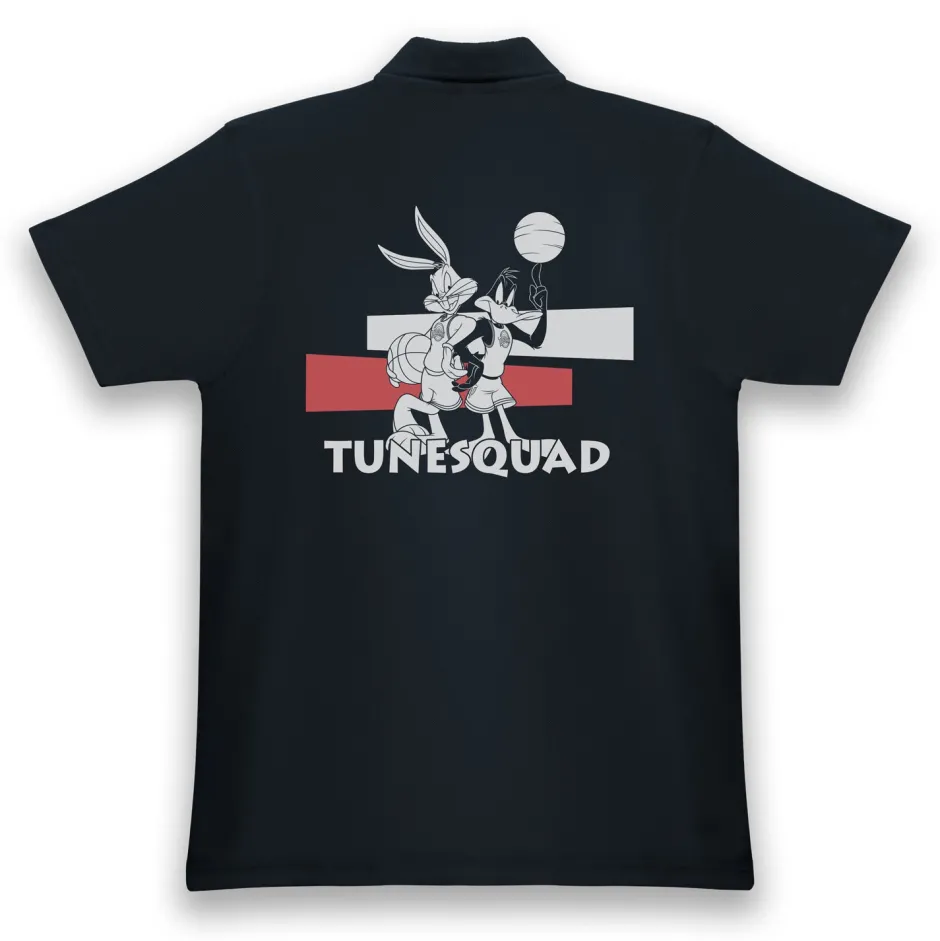 Looney Tunes x Space Jam Tune Squad Adults Navy Polo Shirt-Bioworld International Store
