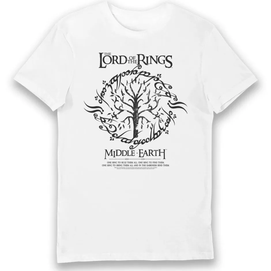 Lord of The Rings Tree of Gondor Middle Earth Adults T-Shirt-Bioworld International Cheap
