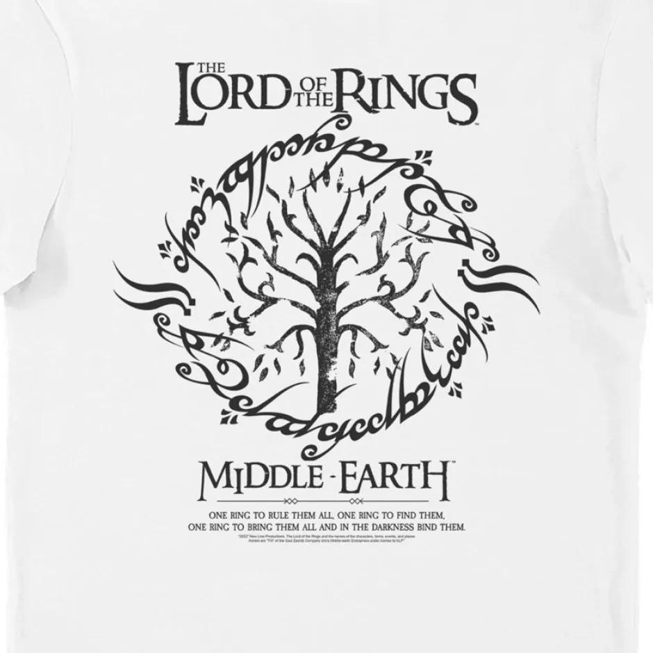 Lord of The Rings Tree of Gondor Middle Earth Adults T-Shirt-Bioworld International Cheap