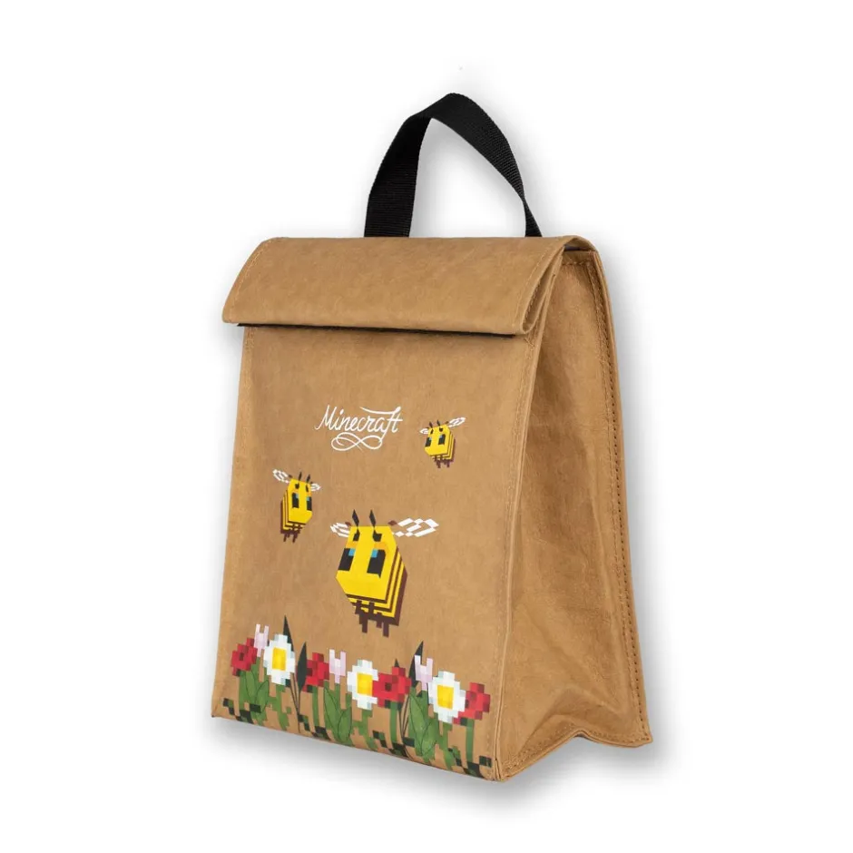 Minecraft Bees Insulated Folded Lunch Bag-Bioworld International Best Sale