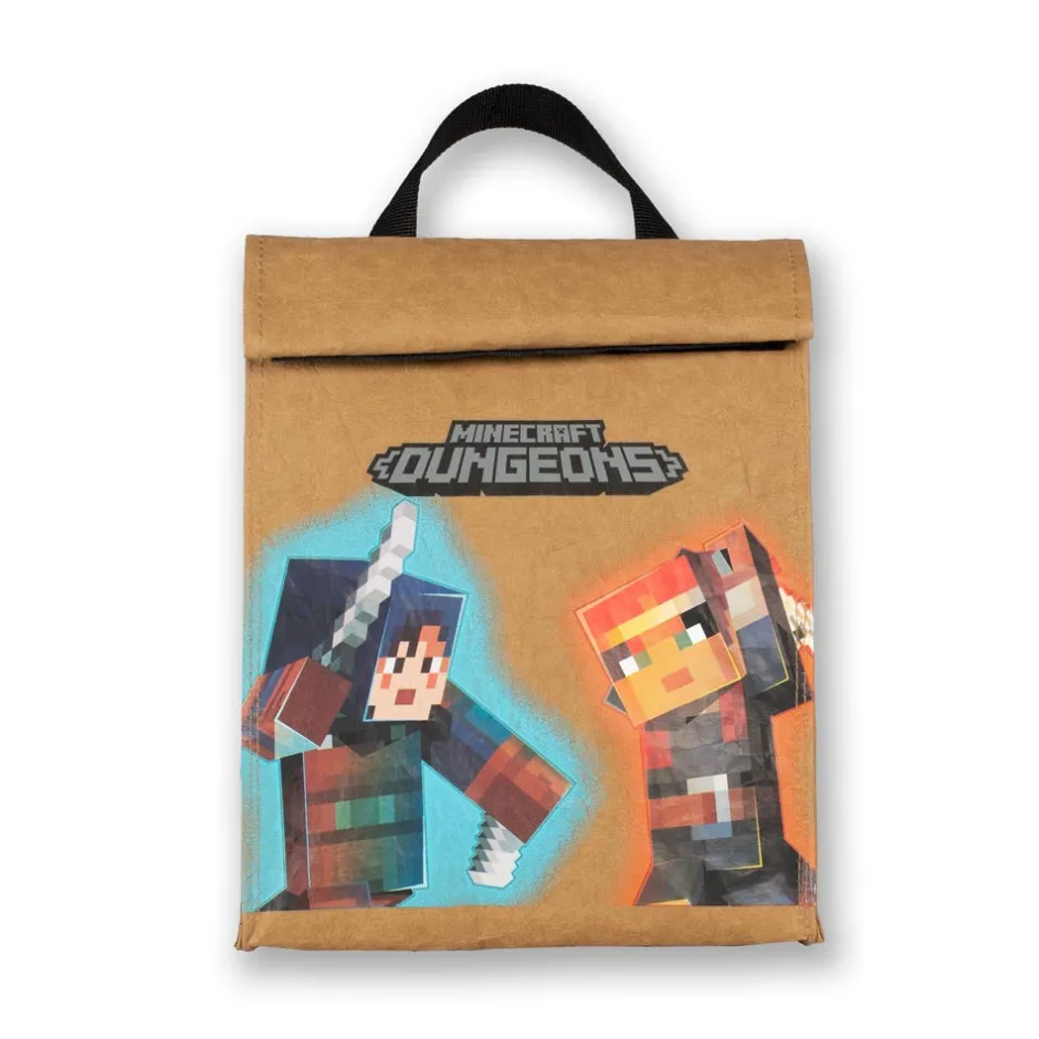 Minecraft Characters Insulated Folded Lunch Bag-Bioworld International New