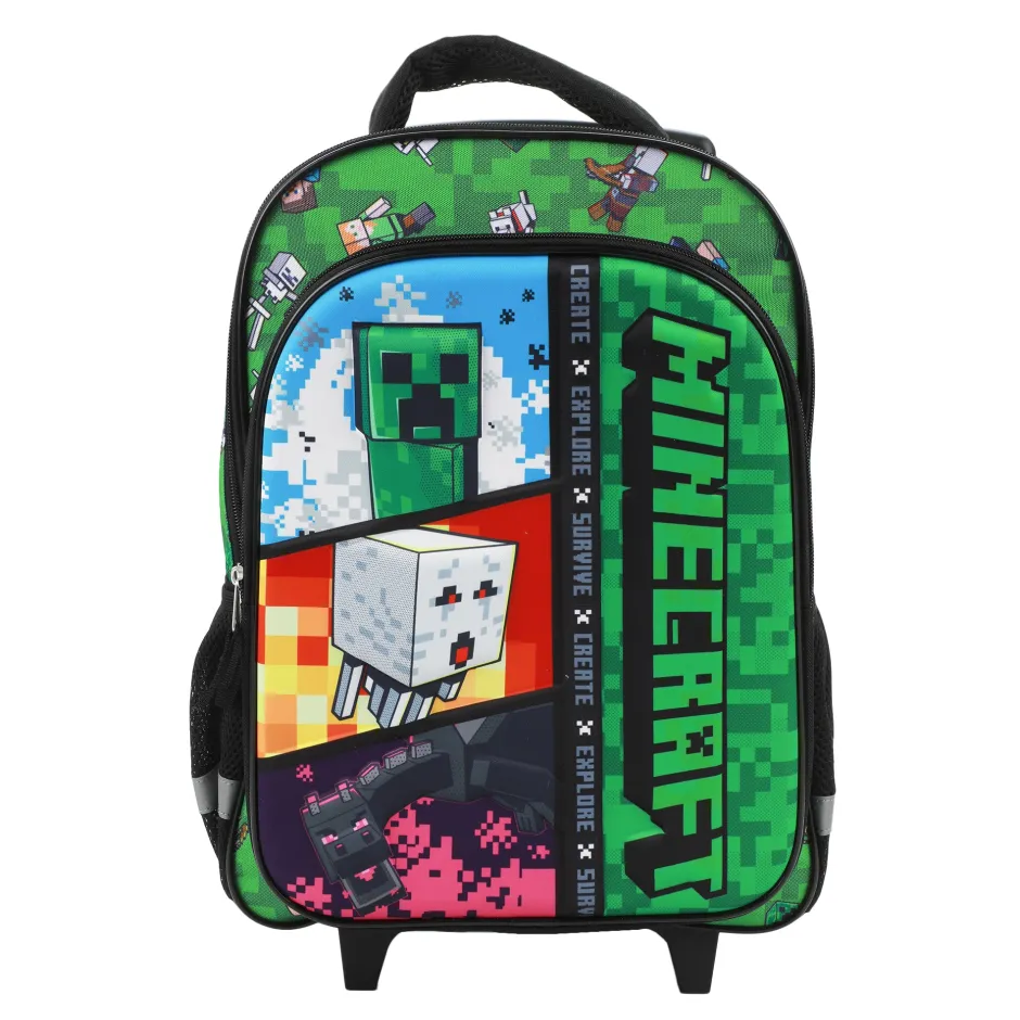 Minecraft Create Rolling Youth Backpack-Bioworld International Best Sale