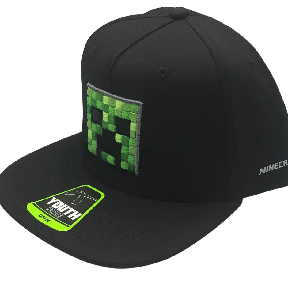 Minecraft Creeper Face Youth Cap-Bioworld International Sale