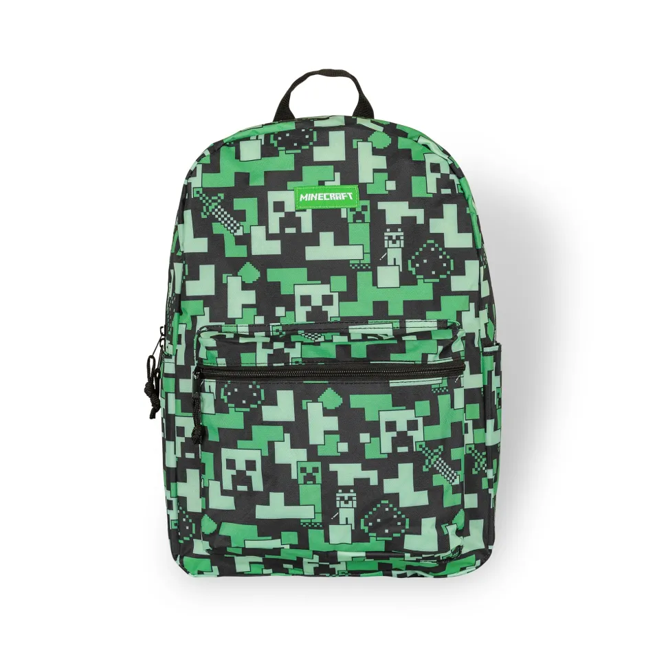 Minecraft Creeper Kids Back To School Backpack-Bioworld International Shop