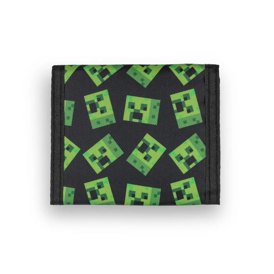 Minecraft Creeper Tri-Fold Wallet-Bioworld International Fashion