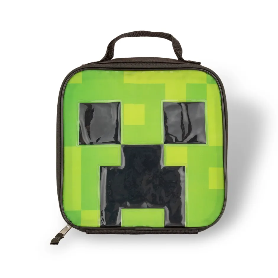 Minecraft Mobs Creeper Zombie Kids Back to School 5 Piece Backpack Set-Bioworld International Clearance