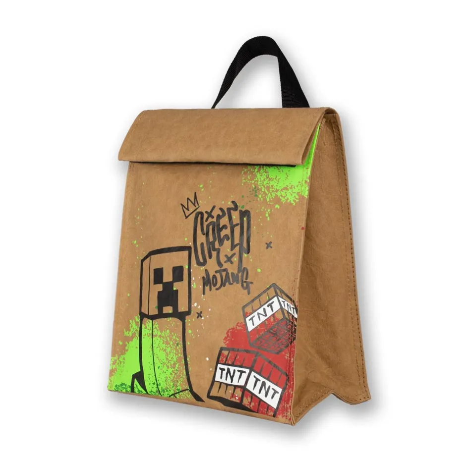 Minecraft TNT Sketch Insulated Folded Lunch Bag-Bioworld International Cheap