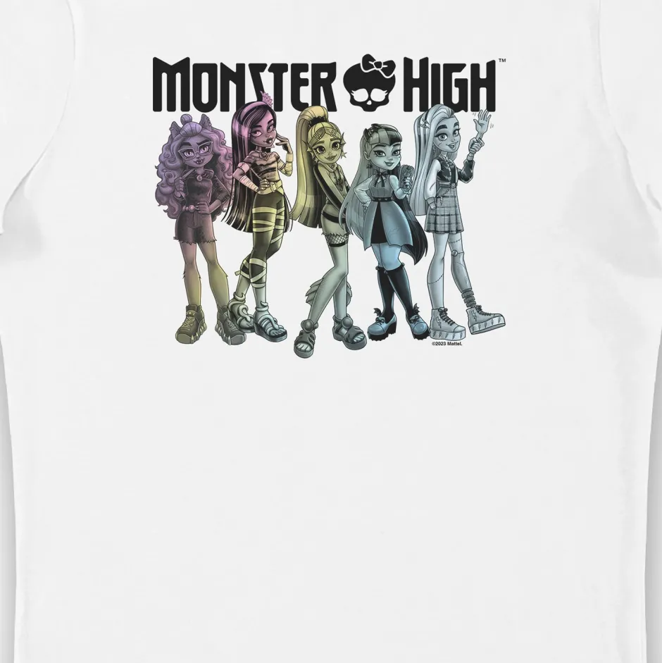 Monster High Characters Ladies Fit T-Shirt-Bioworld International Discount