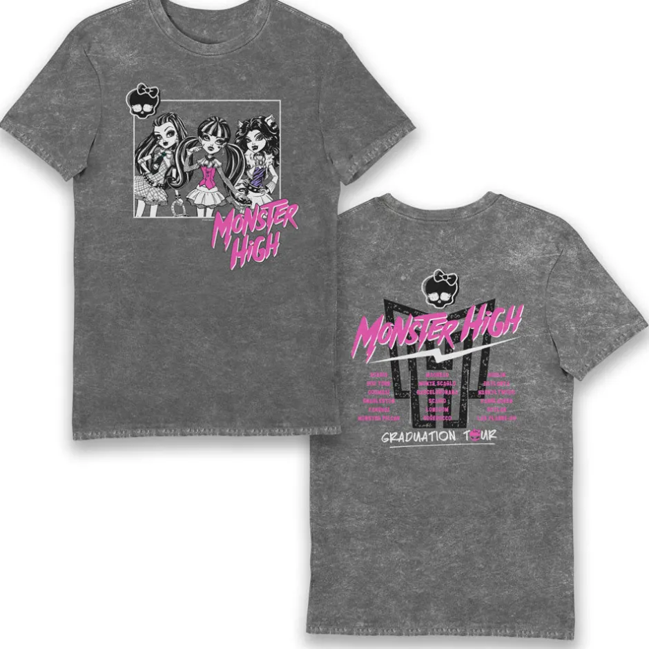 Monster High Graduation Tour Vintage Style Adults T-Shirt-Bioworld International Cheap