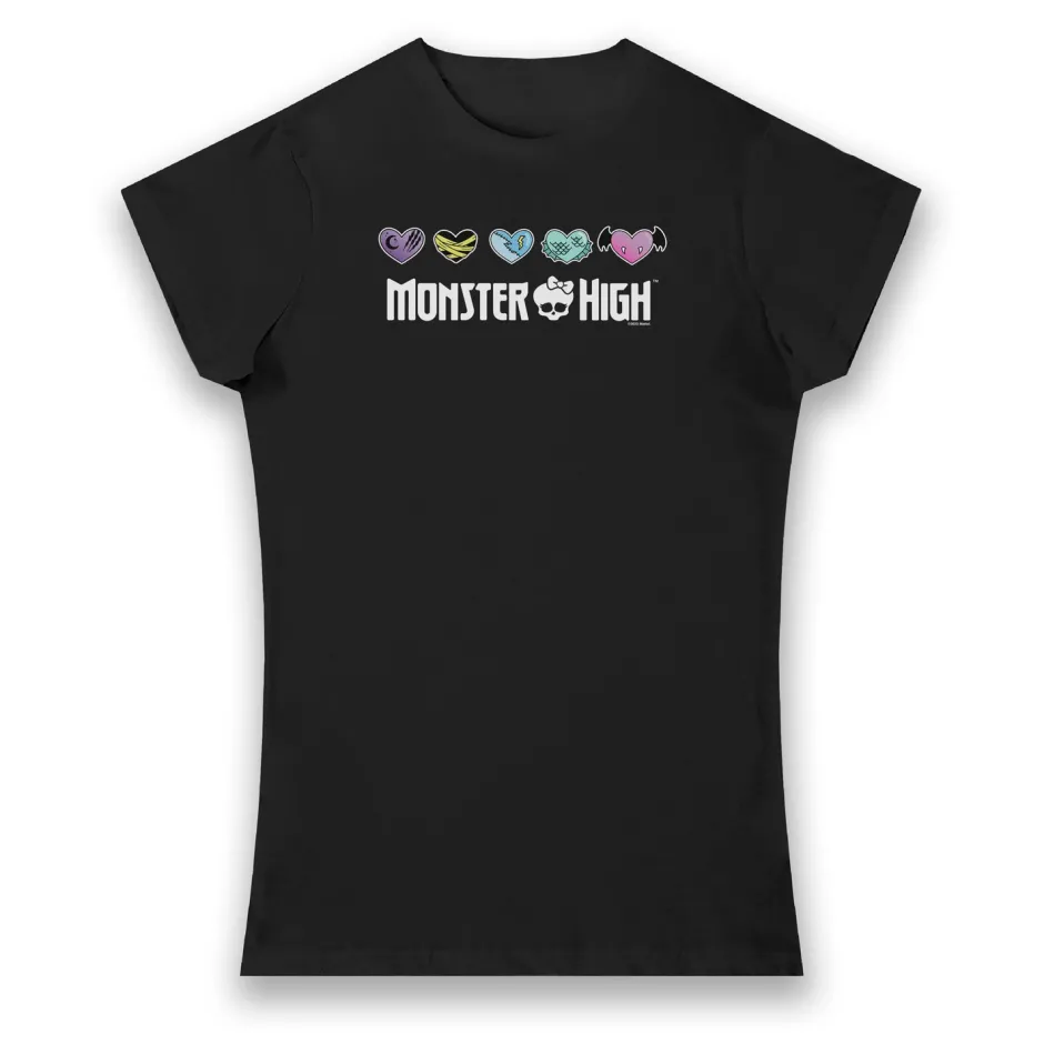 Monster High Hearts Ladies Fit T-Shirt-Bioworld International Store