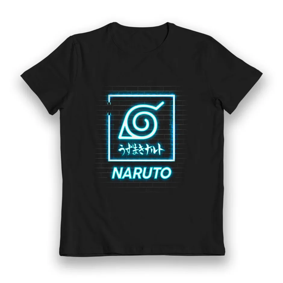 Naruto Shippuden Hidden Leaf Village Glow in the Dark Kids T-Shirt-Bioworld International Shop