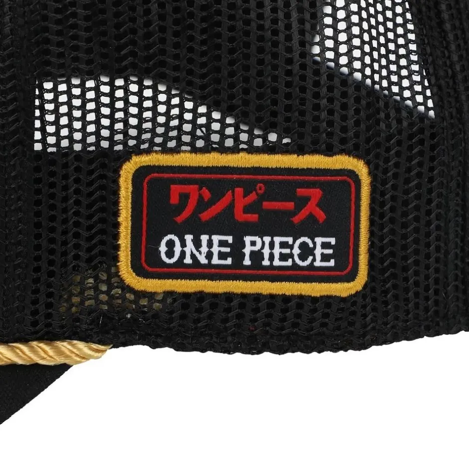 One Piece Live Action Straw Hat Crew Gray Retro Full Mesh Hat-OSFA, Multicolor-Bioworld International Cheap