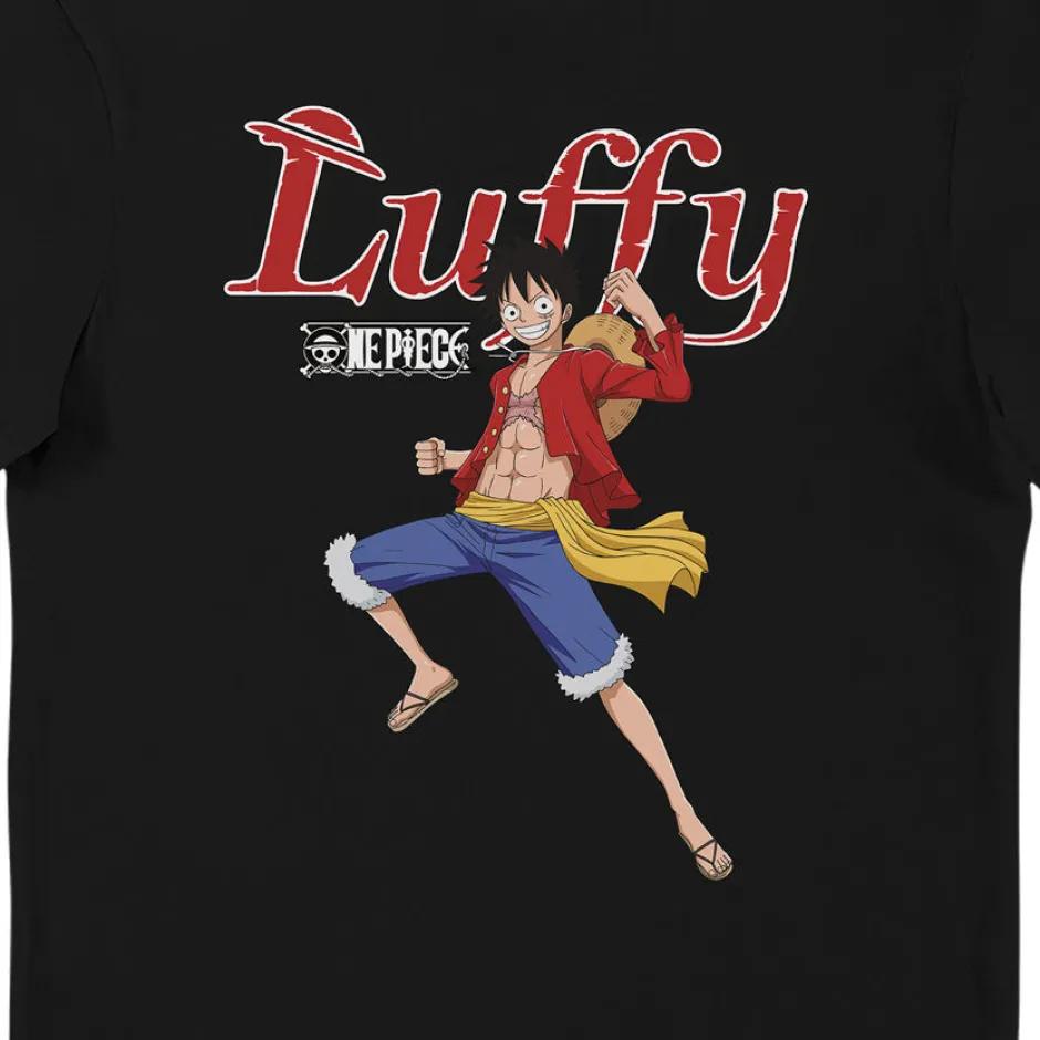 One Piece Luffy Black Adults T-Shirt-Bioworld International Outlet