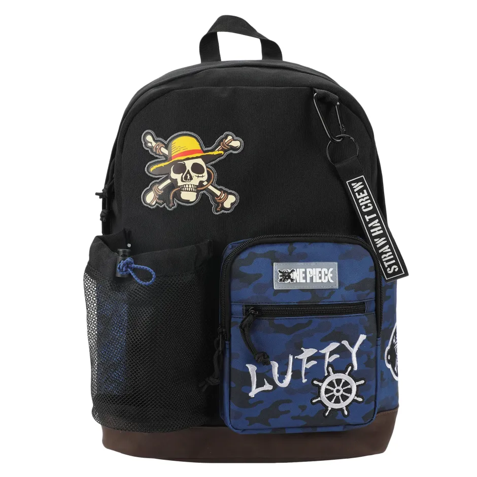 One Piece Luffy Blue Camo Backpack-Bioworld International Discount