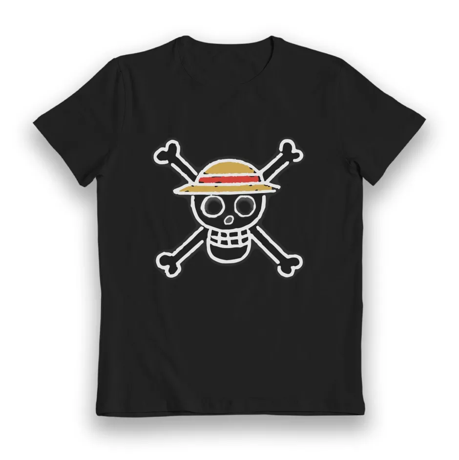 One Piece Skull Glow in the Dark White Kids T-Shirt - Bulk Buy-Bioworld International Clearance