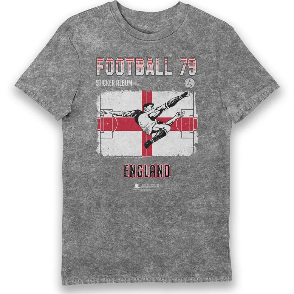 Panini England 79' Eco Stonewash Adults T-Shirt-Bioworld International Cheap