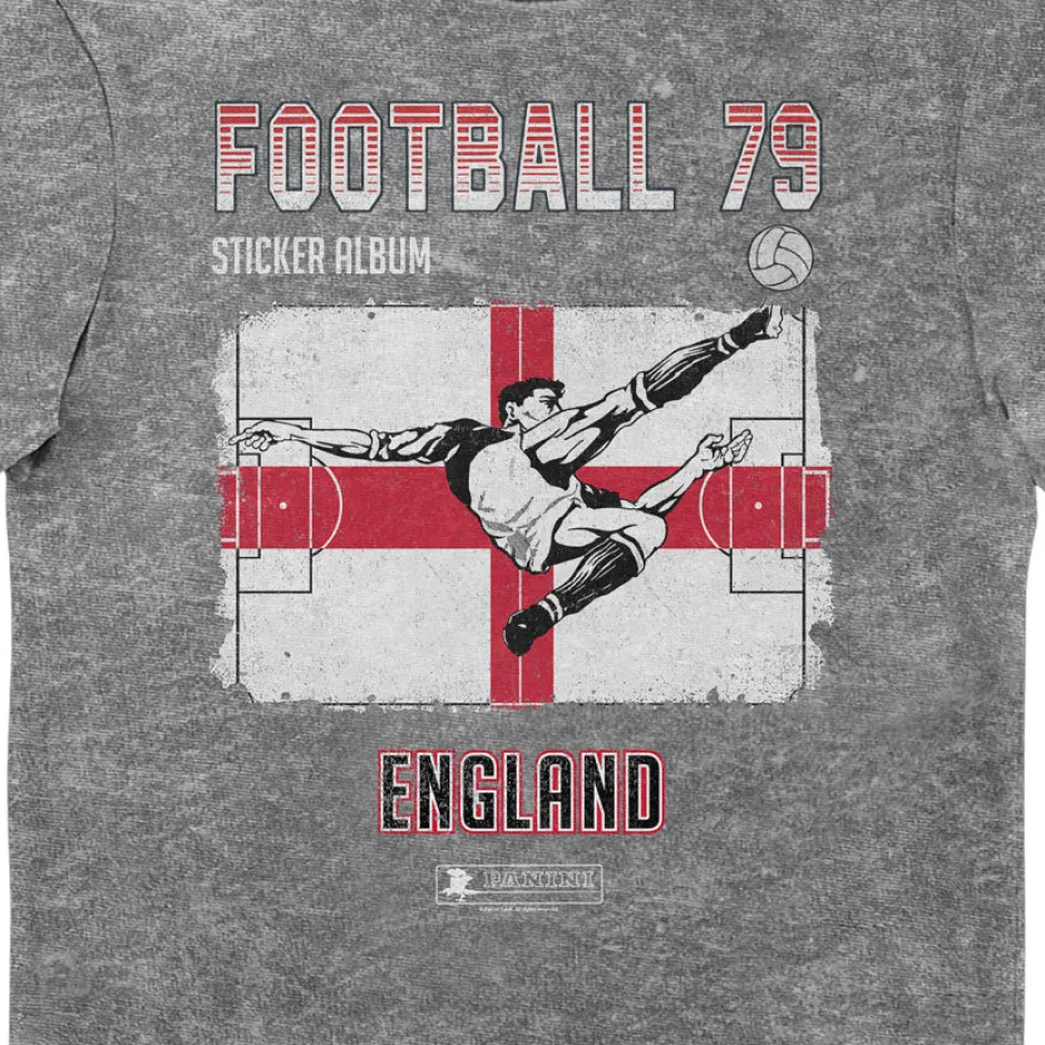 Panini England 79' Eco Stonewash Adults T-Shirt-Bioworld International Cheap