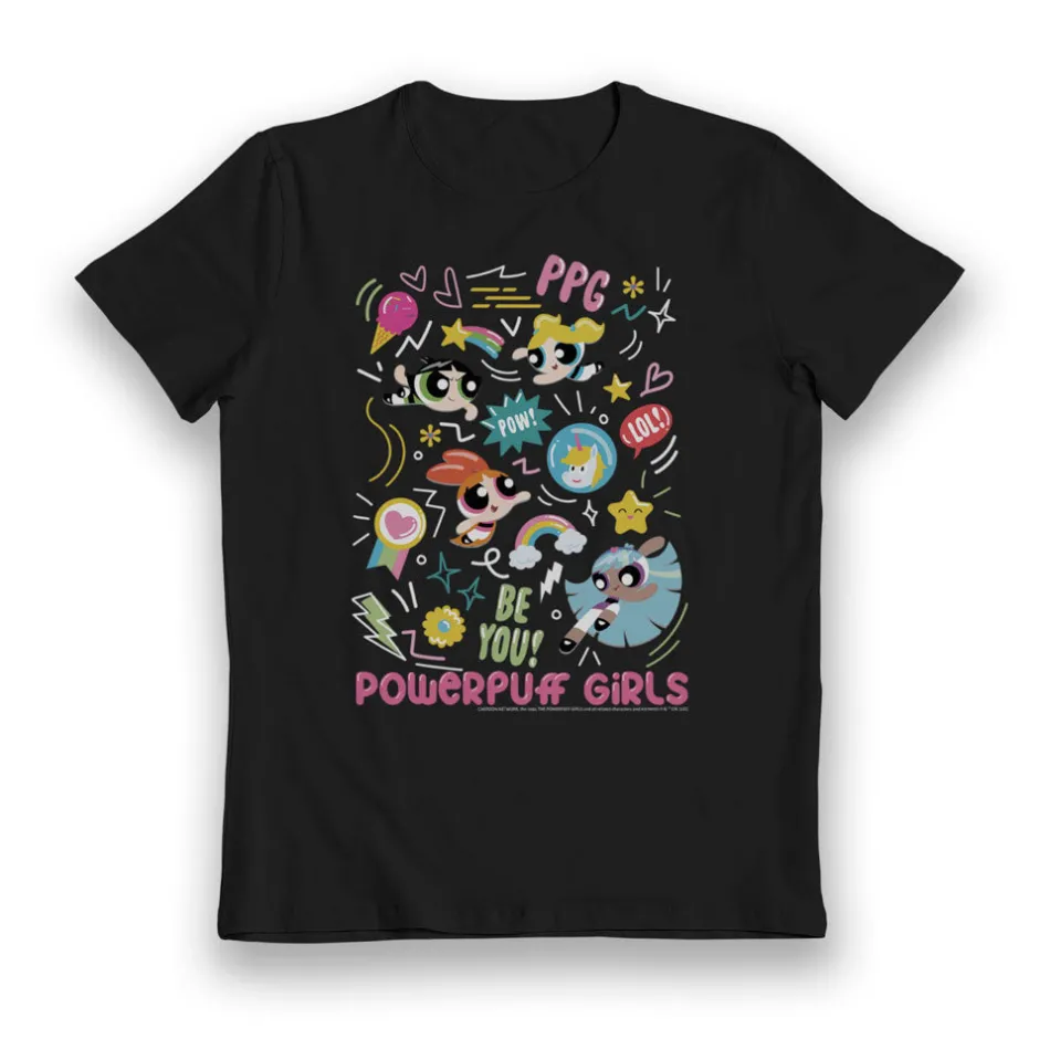 Powerpuff Girls Icons Kids T-Shirt-Bioworld International Hot