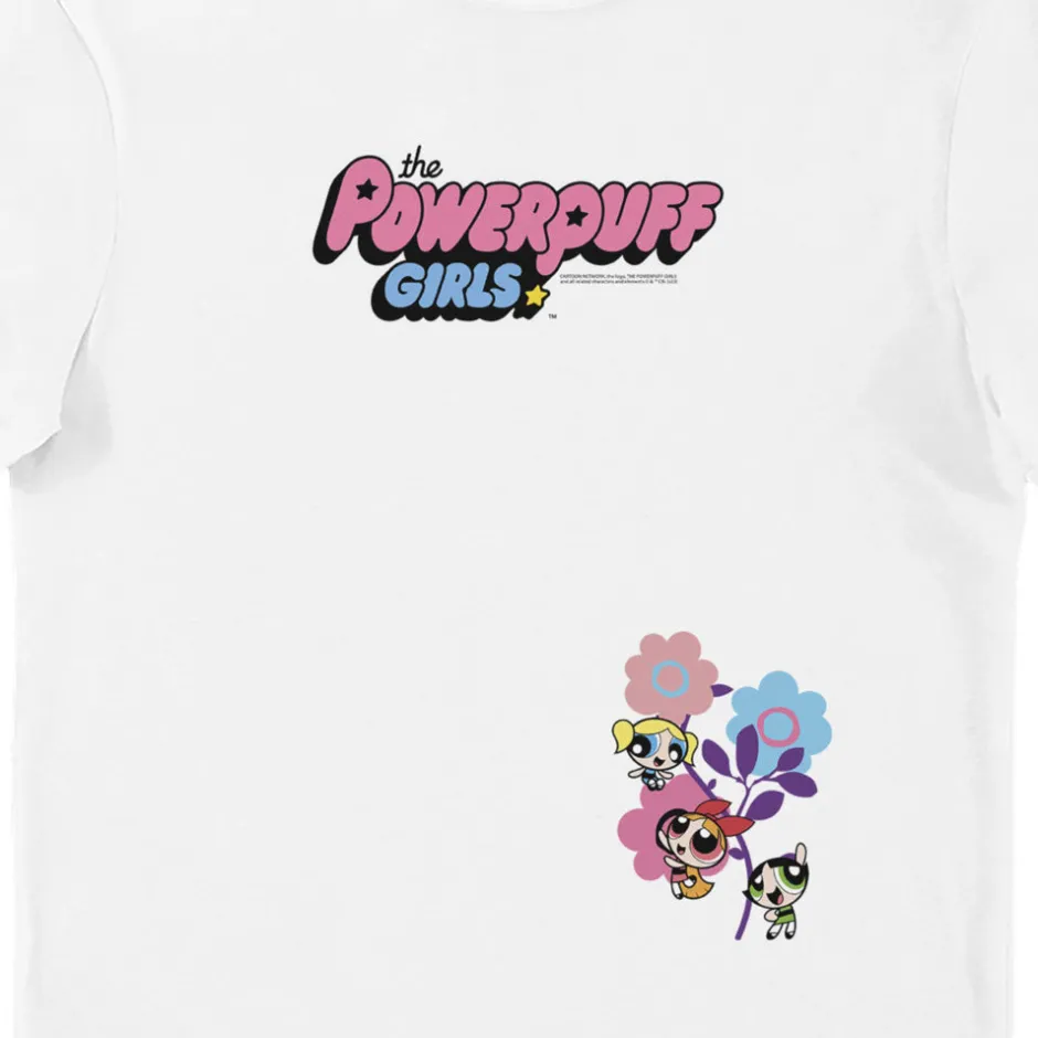 Powerpuff Girls Sugar, Spice and Everything Nice Flower Adults T-Shirt-Bioworld International New