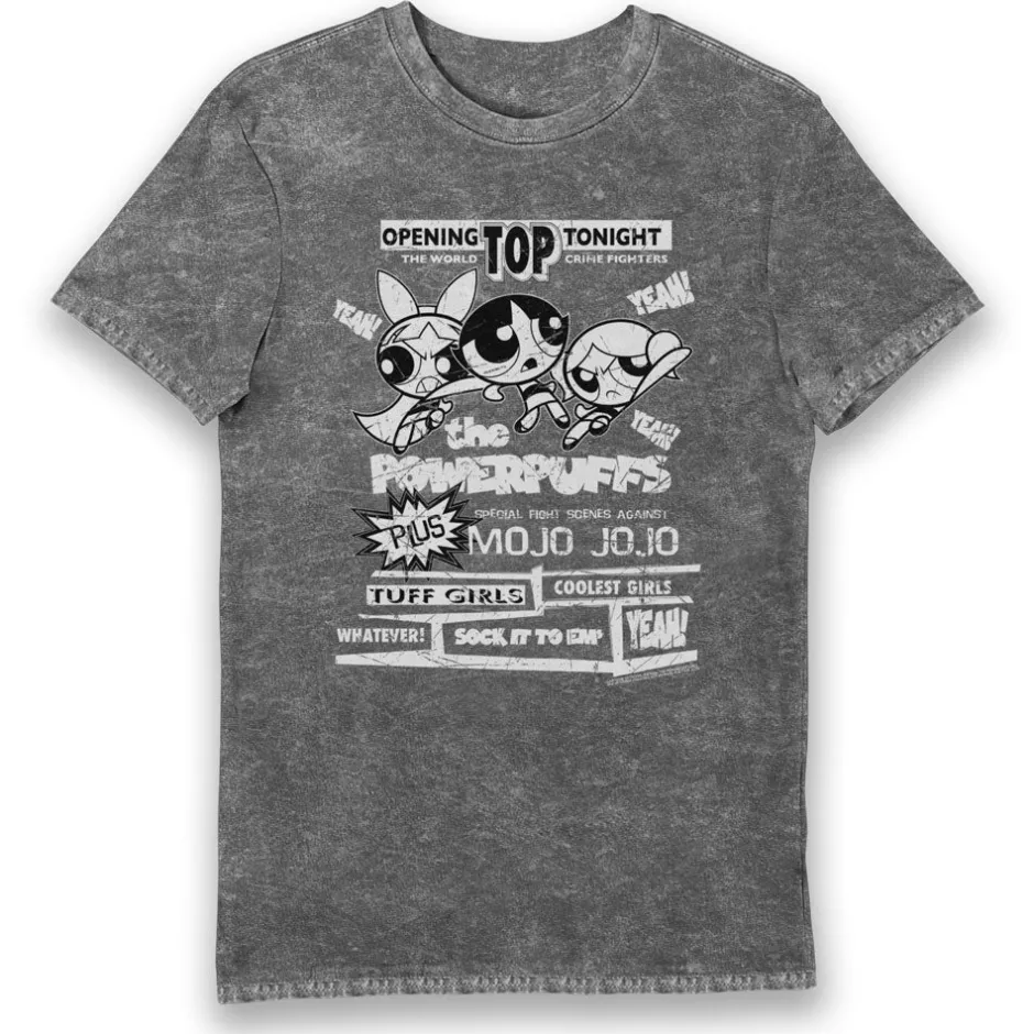 Powerpuff Girls The World Crime Fighters Eco Stone Wash Adults T-Shirt-Bioworld International Shop