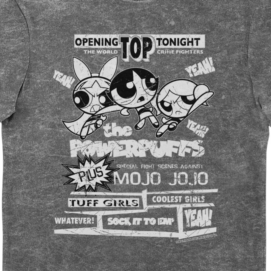 Powerpuff Girls The World Crime Fighters Eco Stone Wash Adults T-Shirt-Bioworld International Shop
