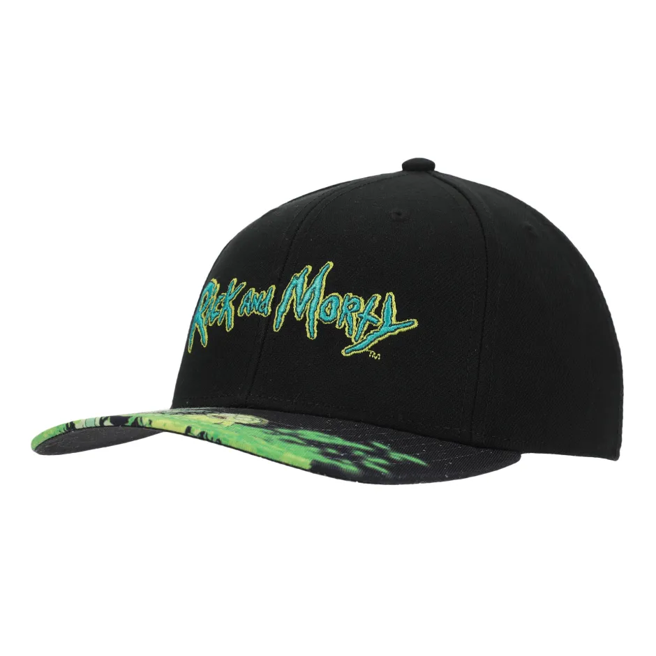 Rick and Morty Acid Vat Sublimated Bill Adult Snapback Cap-Bioworld International Store