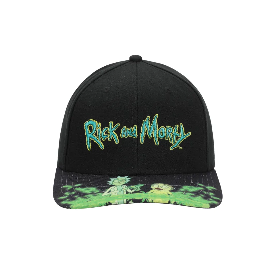 Rick and Morty Acid Vat Sublimated Bill Adult Snapback Cap-Bioworld International Store